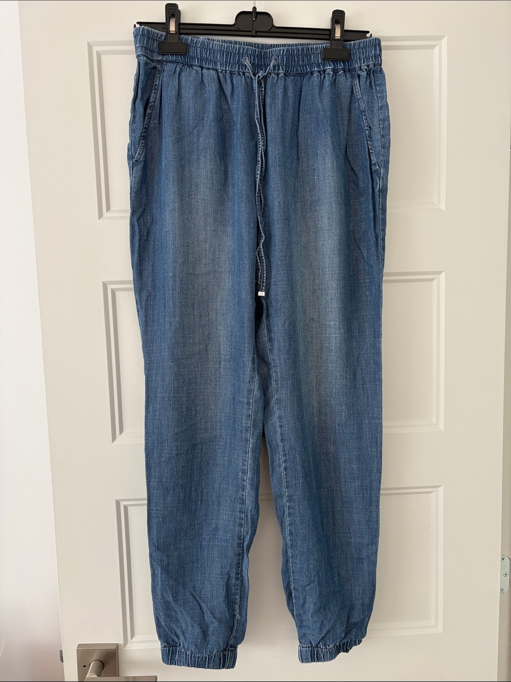 MICHAEL Michael Kors Light Blue Denim Jogger Trousers
